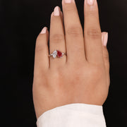 Ready-to-Ship 1.46 CT Toi et Moi Lab Grown Diamond Ring in 14K Yellow Gold